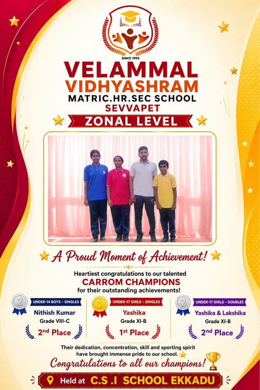 Velammal Vidhyashram Achievement