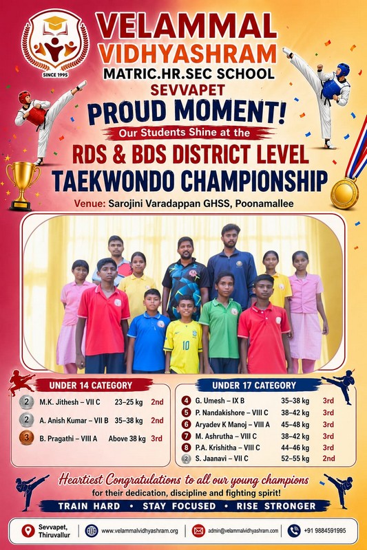 Velammal Vidhyashram Achievement